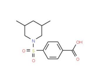 4-(3,5-Dimethyl-piperidine-1-sulfonyl)-benzoic acid - chemical structure image