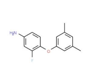 4-(3,5-Dimethylphenoxy)-3-fluoroaniline - chemical structure image