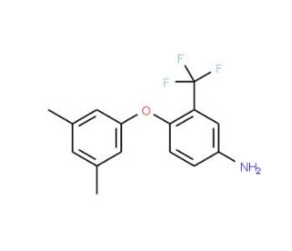 4-(3,5-Dimethylphenoxy)-3-(trifluoromethyl)aniline - chemical structure image