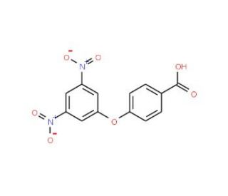 4-(3,5-Dinitrophenoxy)benzoic acid - chemical structure image