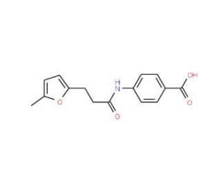 4-[3-(5-Methyl-furan-2-yl)-propionylamino]-benzoic acid - chemical structure image
