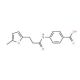 4-[3-(5-Methyl-furan-2-yl)-propionylamino]-benzoic acid - chemical structure image