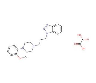 4-[3-(Benzotriazol-1-yl)propyl]-1-(2-methoxyphenyl)piperazine oxalate - chemical structure image