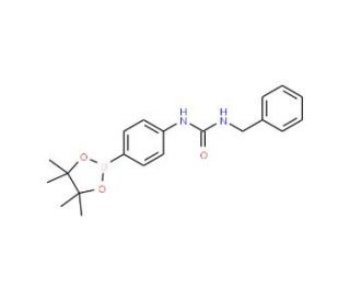 4-(3-Benzylureido)benzeneboronic acid, pinacol ester (CAS 874290-98-9) - chemical structure image