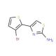 4-(3-Bromo-2-thienyl)-1,3-thiazol-2-amine (CAS 81216-90-2) - chemical structure image