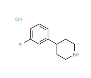 4-(3-Bromo-phenyl)-piperidine hydrochloride (CAS 1159825-25-8) - chemical structure image