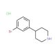 4-(3-Bromo-phenyl)-piperidine hydrochloride (CAS 1159825-25-8) - chemical structure image