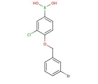 4-(3-Bromobenzyloxy)-3-chlorophenylboronic acid (CAS 849062-25-5) - chemical structure image