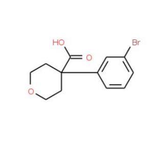 4-(3-bromophenyl)oxane-4-carboxylic acid (CAS 179420-77-0) - chemical structure image