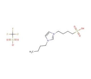 4-(3-Butyl-1-imidazolio)-1-butanesulfonic acid triflate (CAS 439937-63-0) - chemical structure image