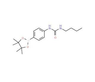 4-(3-Butylureido)benzeneboronic acid, pinacol ester (CAS 850567-59-8) - chemical structure image