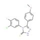 4-(3-Chloro-4-fluoro-phenyl)-5-(4-methoxy-phenyl)-4H-[1,2,4]triazole-3-thiol - chemical structure image