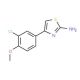 4-(3-chloro-4-methoxyphenyl)-1,3-thiazol-2-amine (CAS 97713-62-7) - chemical structure image