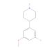 4-(3-Chloro-5-methoxyphenyl)piperidine hydrochloride (CAS 1783405-60-6) - chemical structure image