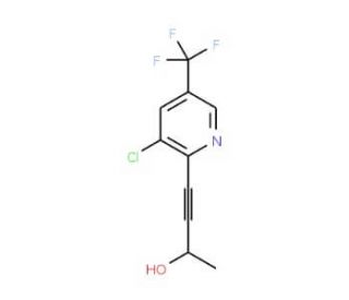 4-[3-Chloro-5-(trifluoromethyl)-2-pyridinyl]-3-butyn-2-ol - chemical structure image