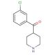 4-(3-Chlorobenzoyl)piperidine (CAS 887354-02-1) - chemical structure image