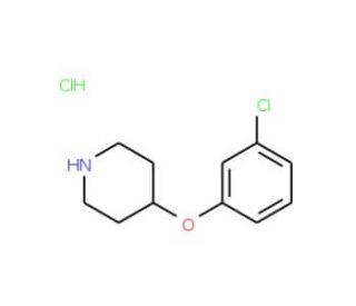 4-(3-Chlorophenoxy)piperidine hydrochloride (CAS 65367-99-9) - chemical structure image