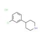4-(3-Chlorophenyl)piperidine hydrochloride (CAS 99329-70-1) - chemical structure image