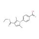 4-[3-(Ethoxycarbonyl)-2,5-dimethyl-1H-pyrrol-1-yl]benzoic acid - chemical structure image