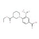 4-[3-(Ethoxycarbonyl)piperidin-1-yl]-3-nitrobenzoic acid - chemical structure image