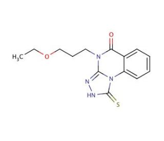 4-(3-ethoxypropyl)-1-mercapto[1,2,4]triazolo[4,3-a]quinazolin-5(4H)-one - chemical structure image
