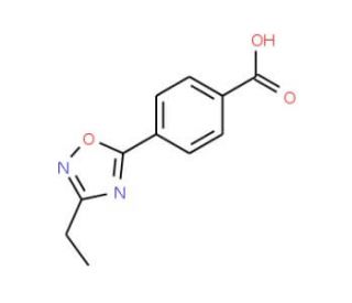 4-(3-Ethyl-1,2,4-oxadiazol-5-yl)benzoic acid - chemical structure image