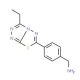 4-(3-Ethyl-[1,2,4]triazolo[3,4-b][1,3,4]-thiadiazol-6-yl)-benzylamine - chemical structure image