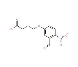 4-(3-Formyl-4-nitro-phenoxy)-butyric acid (CAS 94193-36-9) - chemical structure image