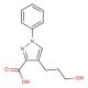 4-(3-hydroxypropyl)-1-phenyl-1H-pyrazole-3-carboxylic acid - chemical structure image