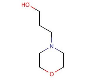4-(3-Hydroxypropyl)morpholine (CAS 4441-30-9) - chemical structure image