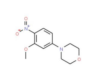 4-(3-Methoxy-4-nitrophenyl)morpholine (CAS 6950-88-5) - chemical structure image
