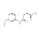 4-(3-Methoxyanilino)-4-oxobutanoic acid (CAS 16141-44-9) - chemical structure image