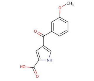 4-(3-Methoxybenzoyl)-1H-pyrrole-2-carboxylic acid - chemical structure image