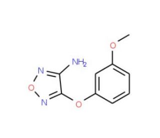 4-(3-methoxyphenoxy)-1,2,5-oxadiazol-3-amine - chemical structure image