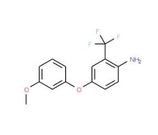 4-(3-Methoxyphenoxy)-2-(trifluoromethyl)aniline - chemical structure image