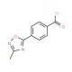4-(3-Methyl-1,2,4-oxadiazol-5-yl)benzoyl chloride (CAS 876316-26-6) - chemical structure image
