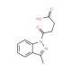 4-(3-Methyl-1H-indazol-1-yl)-4-oxobutanoic acid - chemical structure image