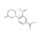 4-(3-Methyl-piperidin-1-yl)-3-nitro-benzoic acid (CAS 380194-19-4) - chemical structure image