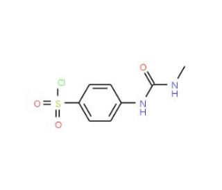 4-(3-Methyl-ureido)-benzenesulfonyl chloride (CAS 677326-97-5) - chemical structure image