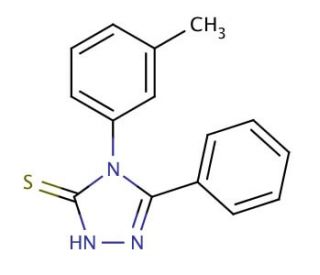 4-(3-methylphenyl)-5-phenyl-4H-1,2,4-triazole-3-thiol - chemical structure image
