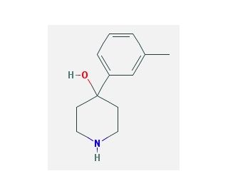 4-(3-Methylphenyl)piperidin-4-ol (CAS 71916-57-9) - chemical structure image