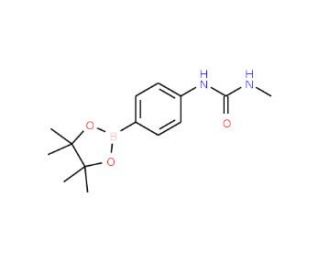 4-(3-Methylureido)benzeneboronic acid, pinacol ester (CAS 874290-99-0) - chemical structure image