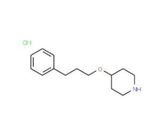 4-(3-Phenylpropoxy)piperidine hydrochloride - chemical structure image