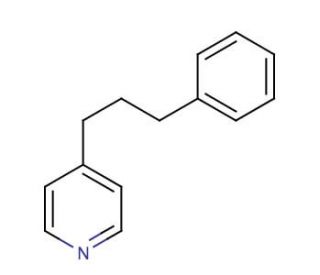 4-(3-Phenylpropyl)pyridine (CAS 2057-49-0) - chemical structure image