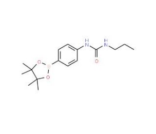 4-(3-Propylureido)benzeneboronic acid, pinacol ester (CAS 874291-01-7) - chemical structure image