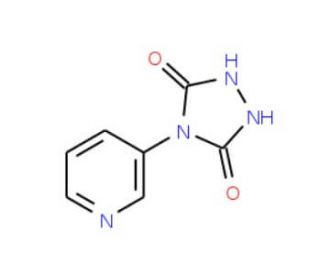 4-(3-Pyridyl)-1,2,4-triazolodone-3,5-dione (CAS 1076199-39-7) - chemical structure image