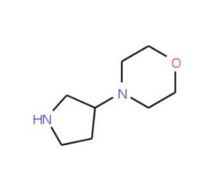 4-(3-Pyrrolidinyl)morpholine (CAS 53617-37-1) - chemical structure image