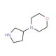 4-(3-Pyrrolidinyl)morpholine (CAS 53617-37-1) - chemical structure image