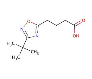 4-(3-tert-butyl-1,2,4-oxadiazol-5-yl)butanoic acid - chemical structure image