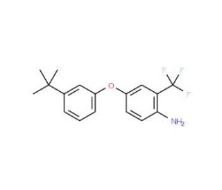 4-[3-(tert-Butyl)phenoxy]-2-(trifluoromethyl)-phenylamine - chemical structure image